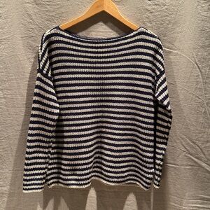 Ralph Lauren | Classic Striped Boatneck | Navy & Cream